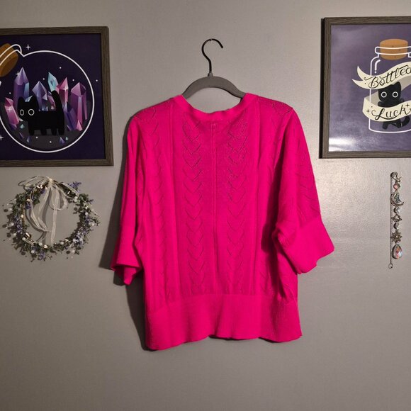 Cropped Pink Cardigan - Picture 2 of 6